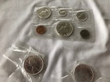 1964 Uncirculated Canadian Coin Set & Additional 1864-1964 Charlottetown Quebec Dollar.