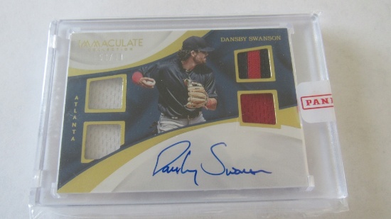 Panini 2017, Immaculate Collection 50/99, Dansby Swanson Card