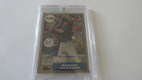2017 Topps Certified Autograph Issue, Dansby Swanson Card
