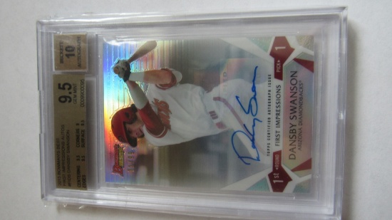 2015 Topps Bowmans Best First Impressions, Dansby Swanson Card, Autograph