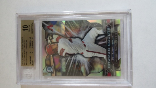 2015 Topps, Bowman Chrome Draft Scouts Fantasy Impacts #BSIDS Dansby Swanson