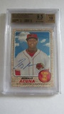 2017 Topps Heritage Minors Real One Autographs #ROARA Ronald Acuna Card