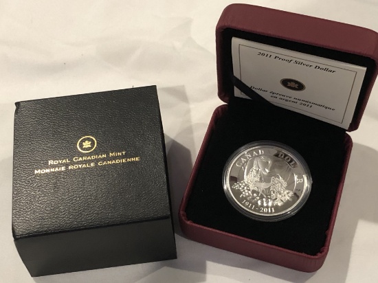 2011 Proof Silver Canadian Dollar.