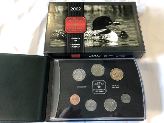 2002 Specimen Set of Canadian Coinage.