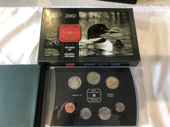 2002 Specimen Set of Canadian Coinage.