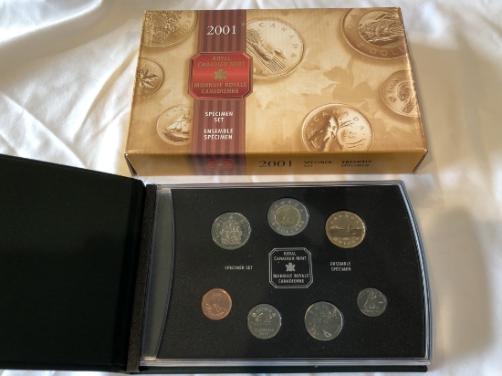 2001 Specimen Set of Canadian Coinage.