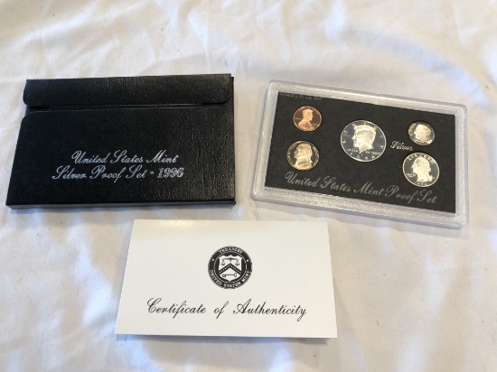 1996 US Mint Silver Proof Set.