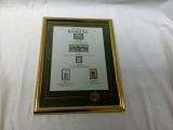 Framed Limited Edition Stamps of Banking