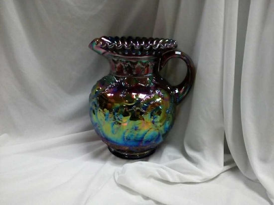 Large Fenton Carnival  Glass Pitcher