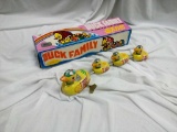Vintage Wind up Duck Family with box