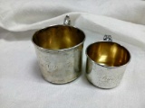 (2) Sterling Silver Baby Cups