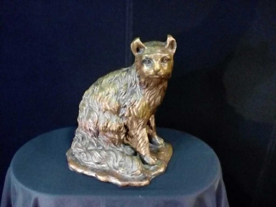 Bronze Cat Statue