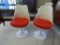 Pair Of Molded Plastic Chairs.