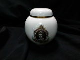 Vintage Queen Elizabeth Ii Ginger Jar W/ Lid