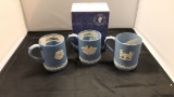 Set Of 3 Wedgwood Christmas Mugs