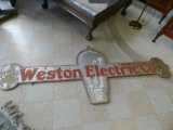 Vintage Weston Electric Co Sign
