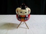 Japanese Asian Lacquer Ware Kokeshi Doll