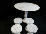 Carrera Marble Table And Stools