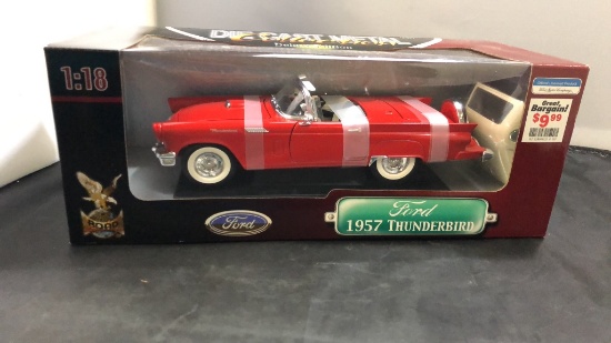 1957 Ford Thunderbird Die-Cast Model.