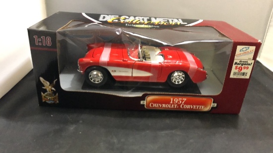 1957 Chevrolet Corvette Die-Cast Model.