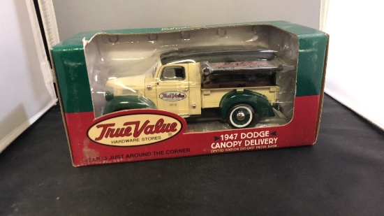 1947 True Value Dodge Canopy Delivery Die-Cast Ban