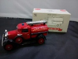 Ford Model A Fire Truck Die-Cast Bank.