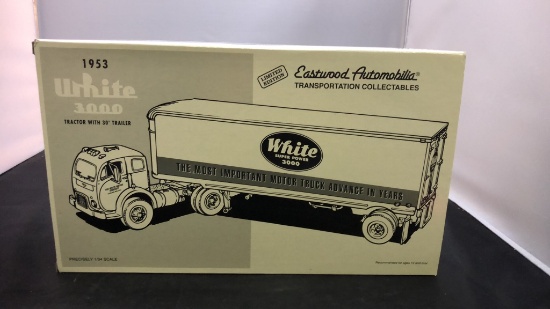 1953 White 3000 Tractor with 30' Trailer Die-Cast Replica.