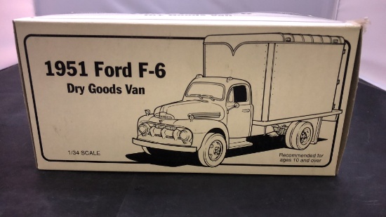 1951 Ford F-6 Dry Goods Van Die-Cast Replica.