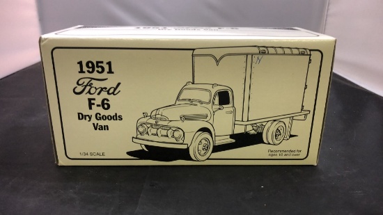 1951 Ford F-6 Dry Goods Van Die-Cast Replica.