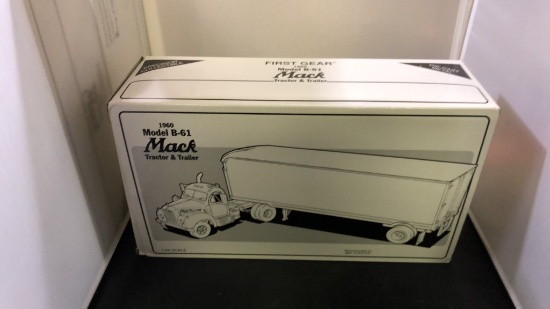 1960 Mack Model B-61 Tractor & Trailer.