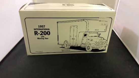 1957 International R-200 with Moving Van Die-Cast Replica.