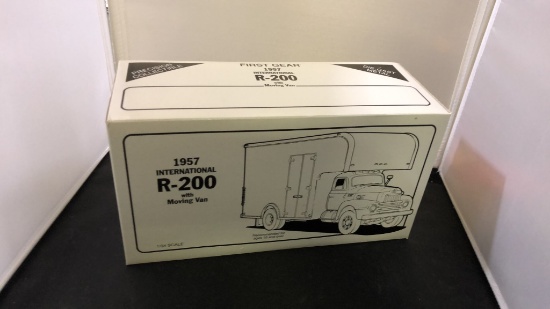 1957 International R-200 with Moving Van Die-Cast Replica.