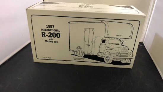 1957 International R-200 with Moving Van Die-Cast Replica.