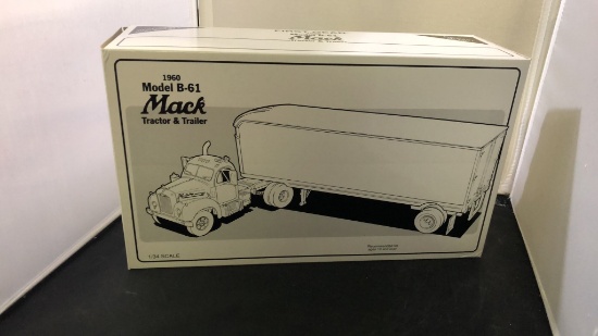 1960 Mack Model B-61 Tractor & Trailer.