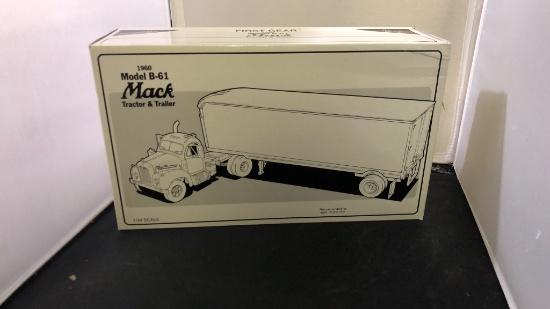 1960 Mack Model B-61 Tractor & Trailer.