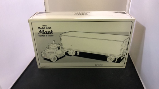 1960 Mack Model B-61 Tractor & Trailer Die-Cast Replica.