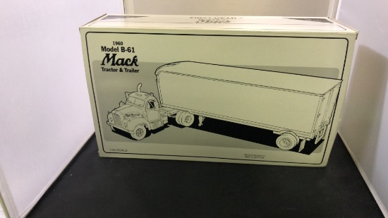 1960 Mack Model B-61 Tractor & Trailer Die-Cast Replica.