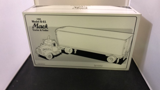 1960 Mack Model B-61 Tractor & Trailer Die-Cast Replica.