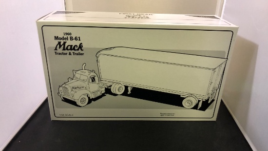 1960 Mack Model B-61 Tractor & Trailer Die-Cast Replica.