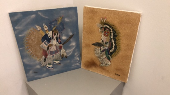 Native American Sad Art by Yippin