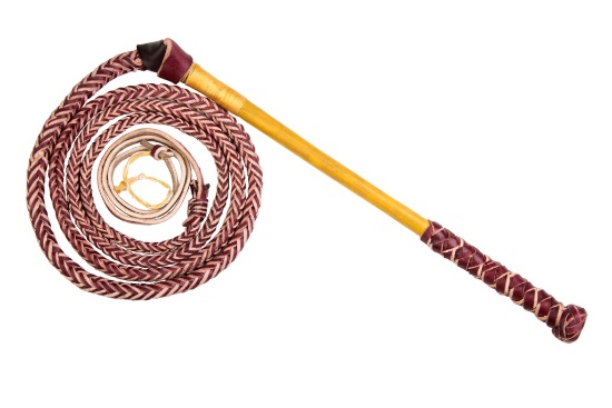 WHIP 950 - CANE HANDLE REDHIDE STOCKWHIP