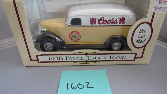 1938 Panel Truck Bank, Die-Cast Replica.