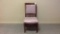 Single Dining Chair-Mauve & Wood