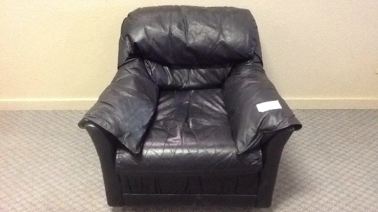 Black Leather-like Chair