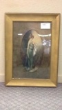 Framed Lady w/Baby Artwork