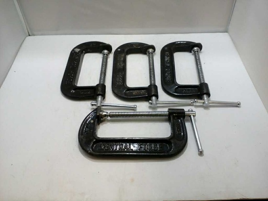 Central Forge 5" C-Clamps SET of FOUR