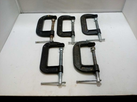 4" C-Clamp SET of FIVE (5)