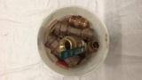 LOT OF MISC BRASS VALVES