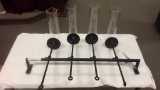 wALL MOUNT CANDLE HOLDER WITH GLASS COVERS