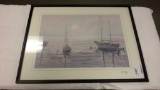 FRAMMED ART OF SAIL BOATS